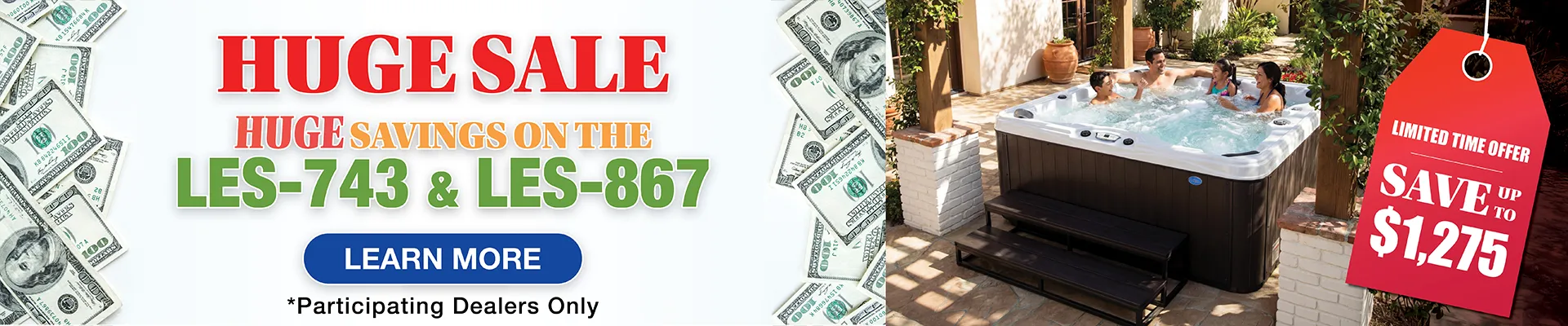 Calspas hot tub being used in a family setting - Temple